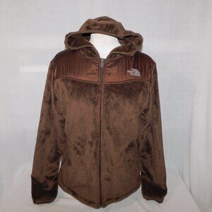 The North Face Womens L Chocolate Brown OSO Full Zip Hooded Fleece Hoodie Jacket